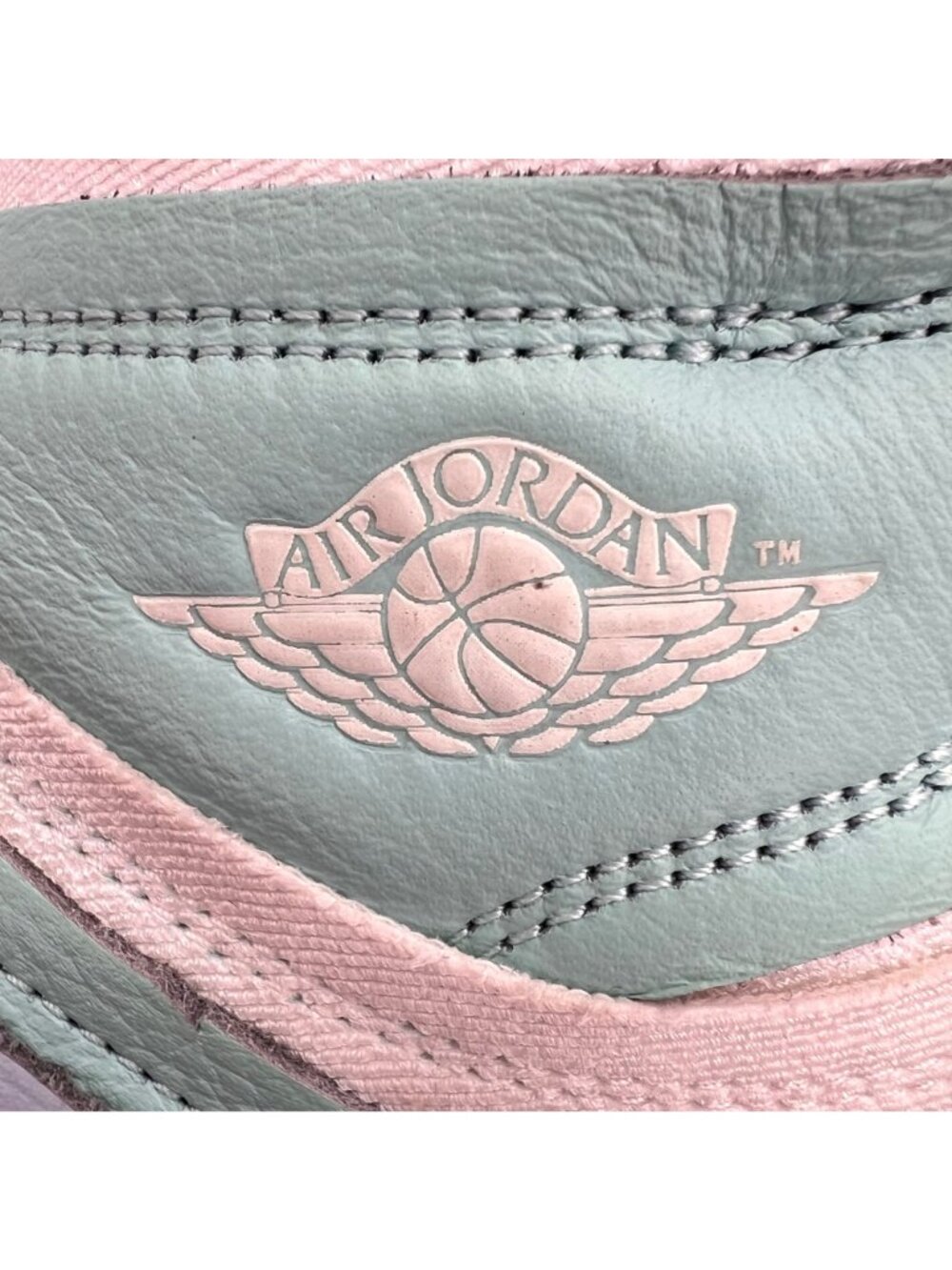 Nike Air Jordan 1 Retro High OG Sneakers Womens Shoes 8 Ice Blue & Mint Green - Picture 10 of 14